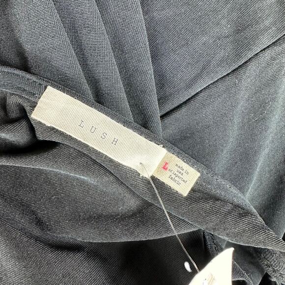 LUSH Twist Modal Maxi Dress Women's Large Black L NWT Classic - Picture 4 of 8